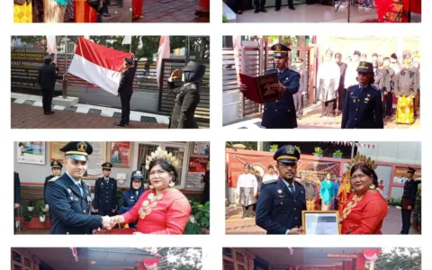 Peringati HUT RI ke-78, Bapas Kelas II Bogor Laksanakan Upacara Bendera Sang Merah Putih
