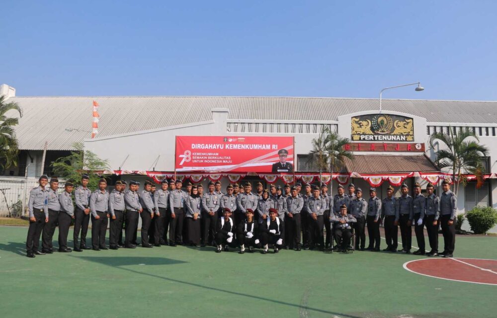 Lapas Cirebon Ikuti Upacara Peringatan Hut Kemenkumham Ri Ke-78
