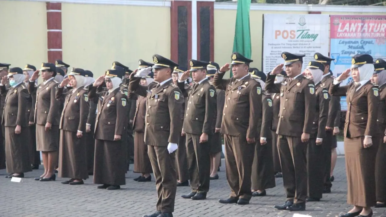 Kejaksaan Negeri Kota Malang Laksanakan Upacara HUT ke – 78 RI Tahun 2023