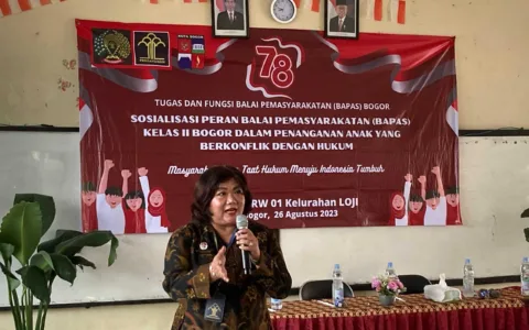 Bapas Kelas II Bogor Gelar Kegiatan Penyuluhan Hukum Terkait Penanganan Anak Berkonflik