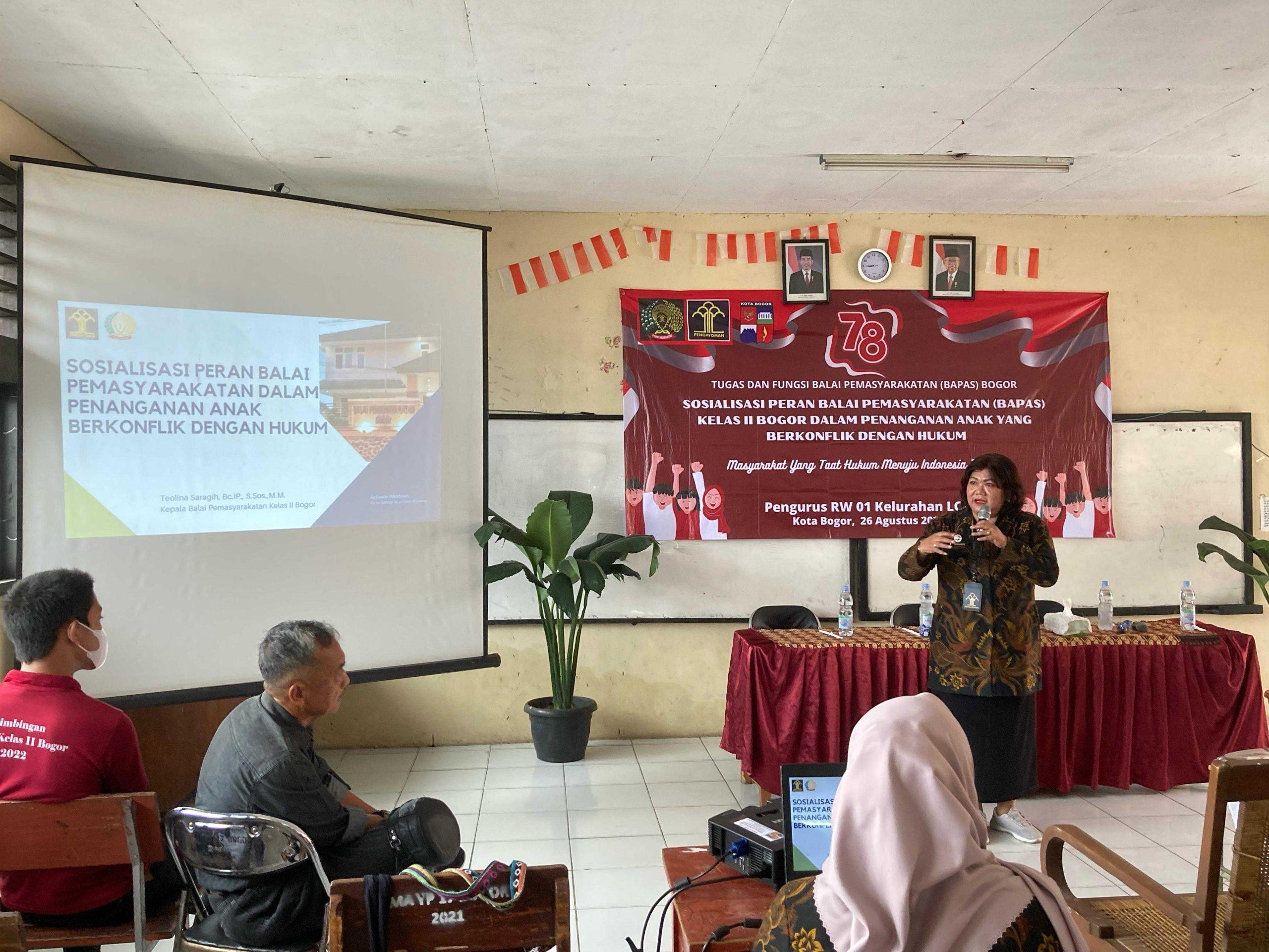 Bapas Kelas Ii Bogor Gelar Kegiatan Penyuluhan Hukum Terkait Penanganan Anak Berkonflik