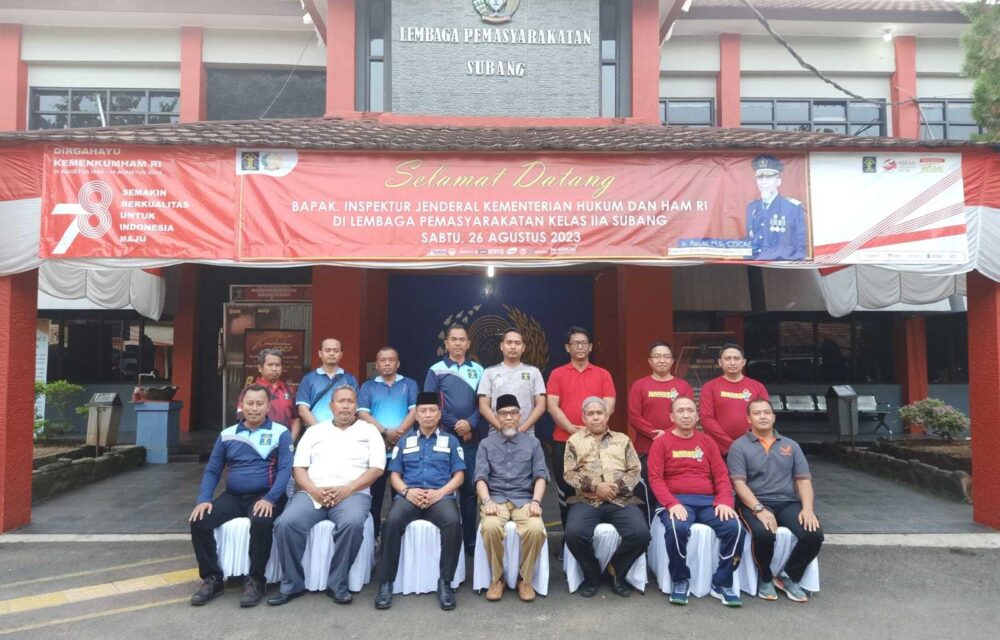 Istimewa, Kunjungan Kerja Inspektur Jenderal Kemenkumham Ri Di Lapas Subang