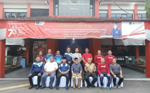 Istimewa, Kunjungan Kerja Inspektur Jenderal Kemenkumham Ri di Lapas Subang