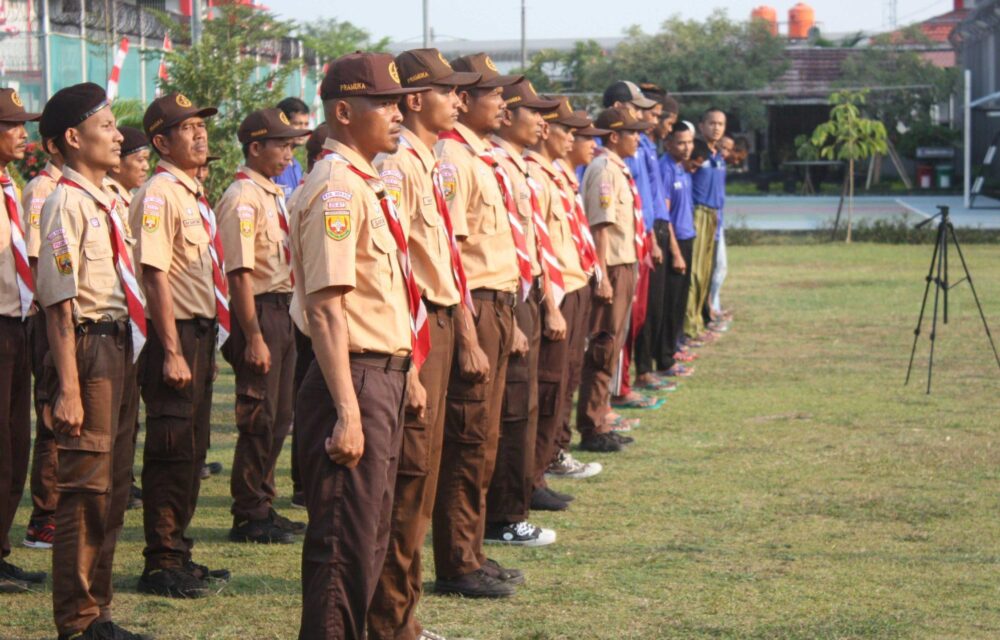Lapas Cikarang Antusias Ikuti Kegiatan Upacara Peringati Hari Pramuka Ke-62