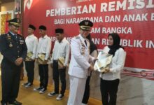 Saat Hut Ri Ke 78, Lapas Kelas Ii Cikarang Berikan Remisi Ke 1268 Warga Binaan