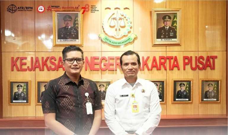 Perkuat Sinergitas, Kepala Kantah Kota Administrasi Kunjungi Kejari Jakpus