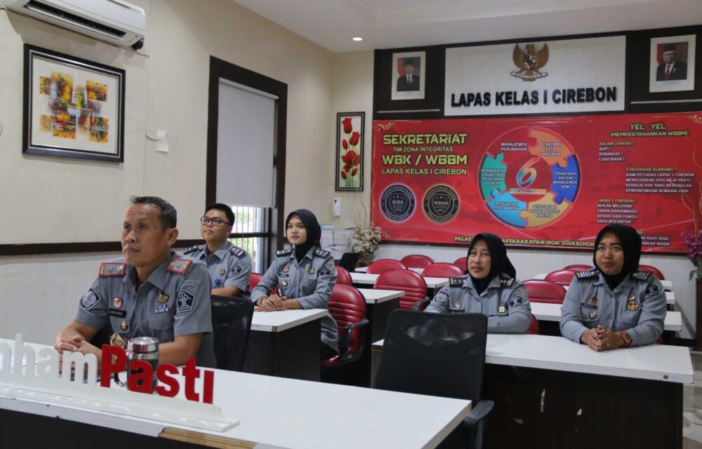 Kalapas Cirebon Dan Jajaran Hadiri Pembekalan Calon Purnabakti Kumham Ri 2023 Via Zoom