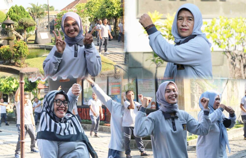 Lapas Cirebon Laksanakan Senam Rutin Pasbi Sewagar, Cek Keseruannya