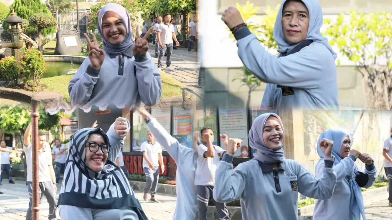 Lapas Cirebon Laksanakan Senam Rutin Pasbi Sewagar, Cek Keseruannya