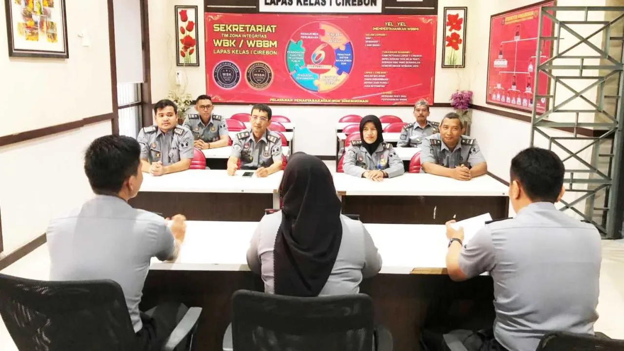 Maksimalkan Realisasi Anggaran, Lapas Cirebon Gelar Evaluasi Monitoring Keuangan