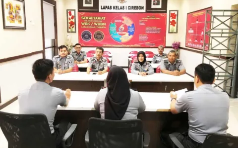 Maksimalkan Realisasi Anggaran, Lapas Cirebon Gelar Evaluasi Monitoring Keuangan