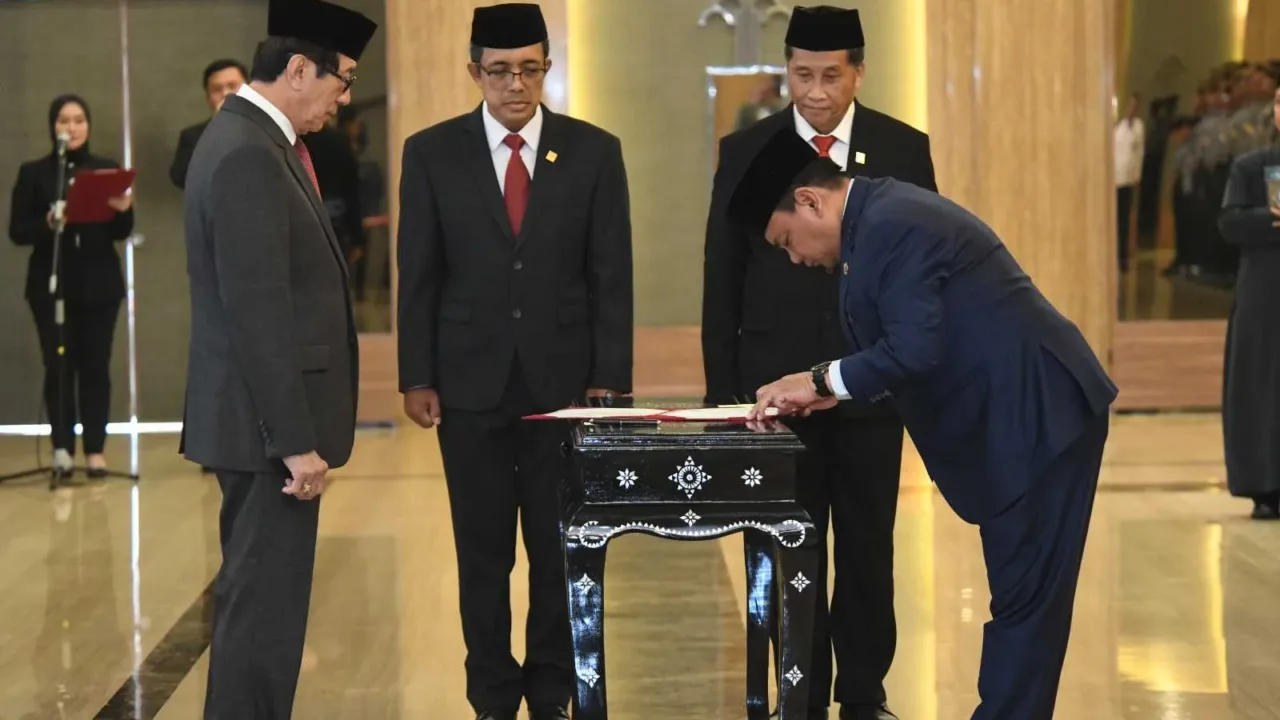 Sekjen Kemenkumham Resmi Dilantik Sebagai ASN, Begini Rangkaiannya