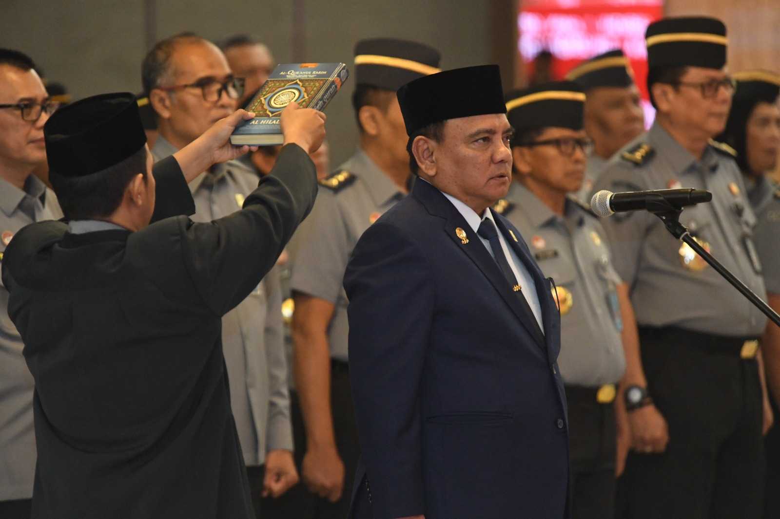 Sekjen Kemenkumham Resmi Dilantik Sebagai Asn, Begini Rangkaiannya