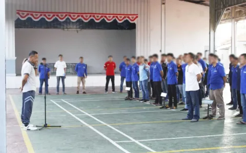 Lapas Cirebon Laksanakan Apel Pagi Beserta Para Warga Binaan