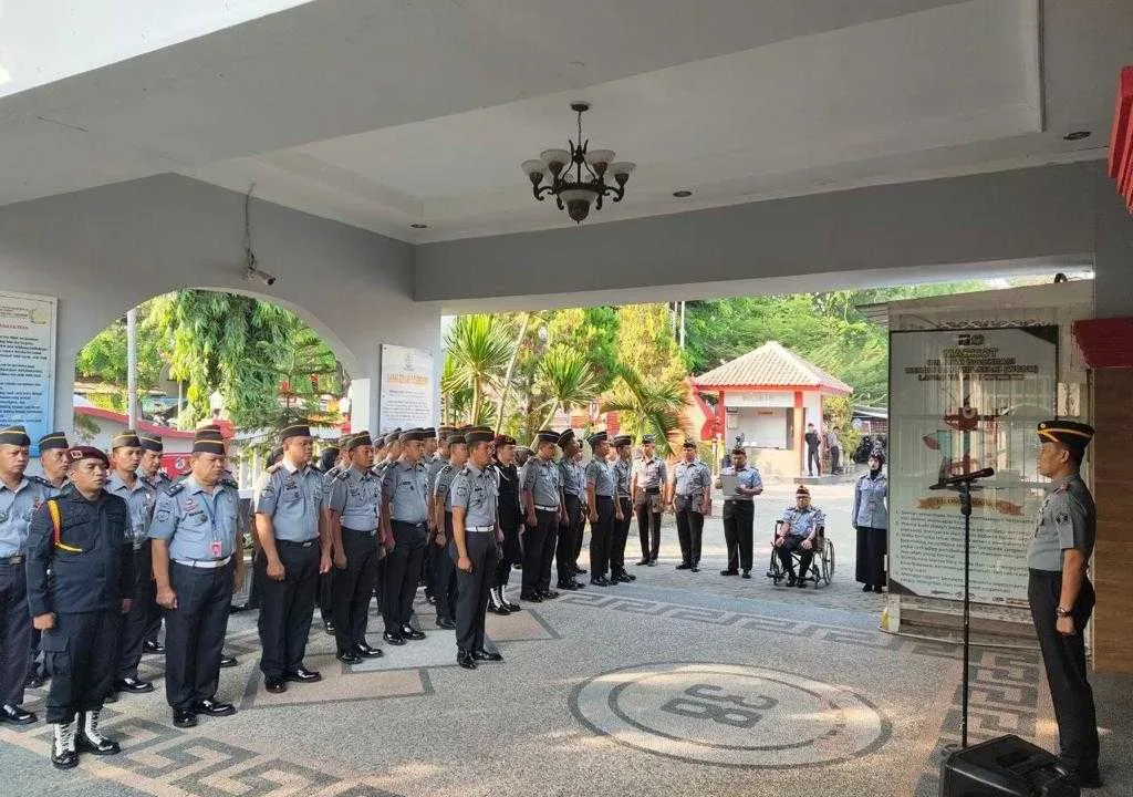 Lapas Cirebon Gelar Apel Pagi Rutin, Begini Rangkaiannya