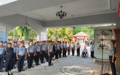Lapas Cirebon Gelar Apel Pagi Rutin, Begini Rangkaiannya