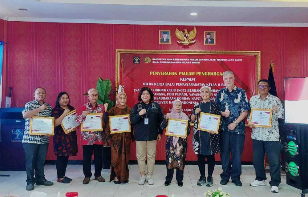Bapas Bogor Berikan Penghargaan Kepada 7 Mitra Kerja, Begini Selengkapnya