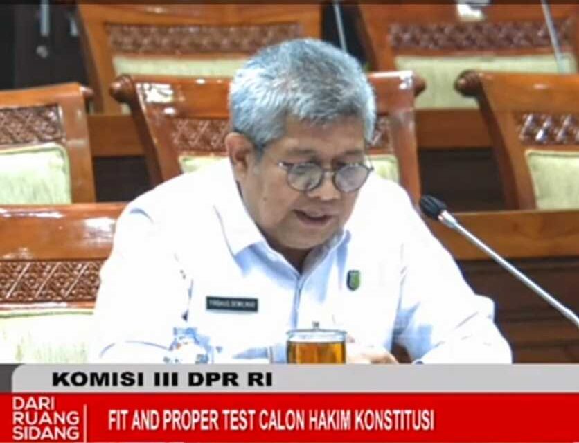 Firdaus Dewilmar Ikuti Fit And Proper Test Hakim Agung Di Komisi Iii Dpr Ri