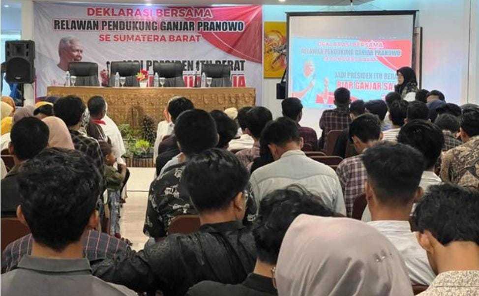 Relawan Ganjar Pranowo Se-Sumatera Barat Deklarasikan Dukungan Untuk Menjadi Presiden 2024