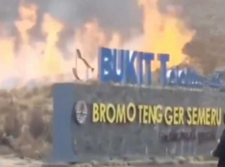 Nyalakan Flare Saat Preweding, Dua Sejoli Sebabkan Bukit Teletubbies Kebakaran