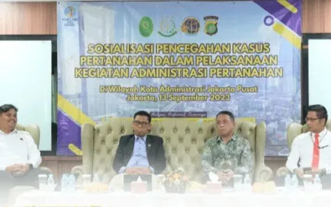 Kantah Jakpus Menggelar Sosialisasi Pencegahan Kasus Pertanahan