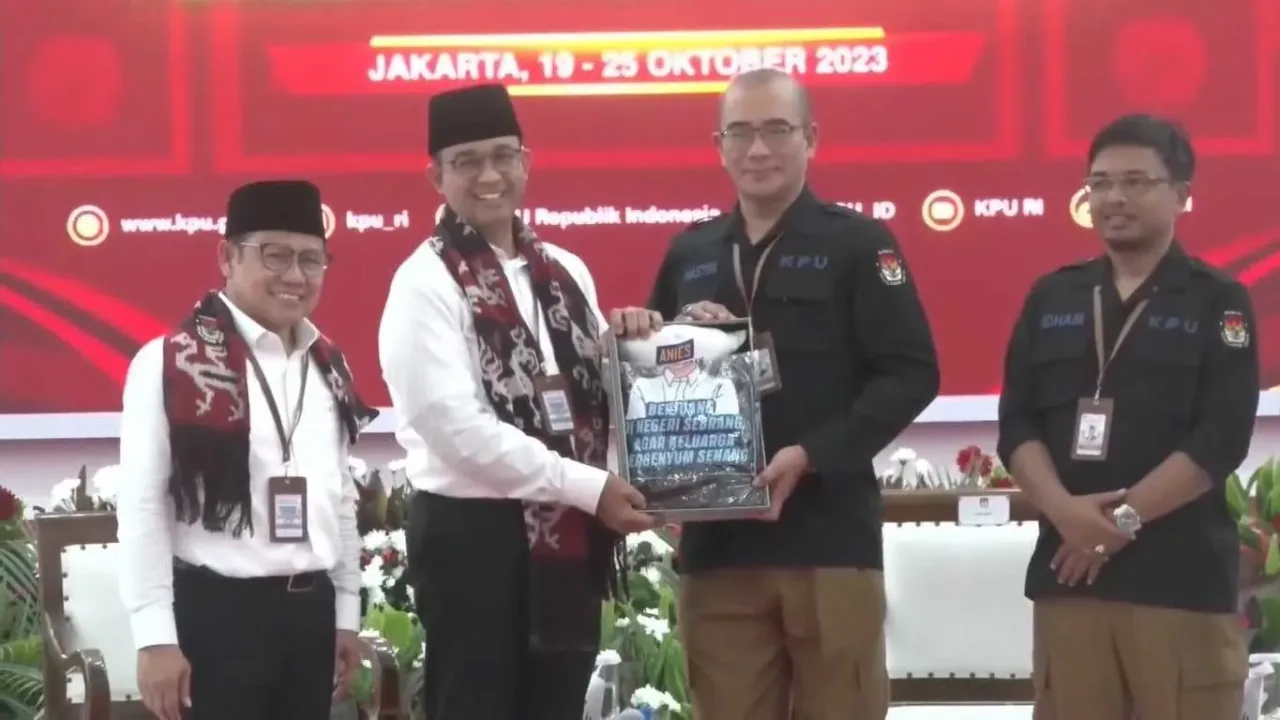 Sah. Pasangan AMIN Resmi Jadi Capres-Cawapres