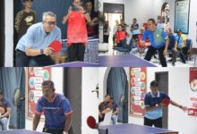 Lapas Cirebon Gelar Pertandingan Friendly Match Tenis Meja Bersama Forkopimda