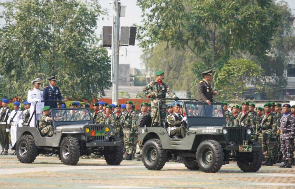 Danrem 064/My Pimpin Upacara Hut Tni Ke-78 Tahun 2023