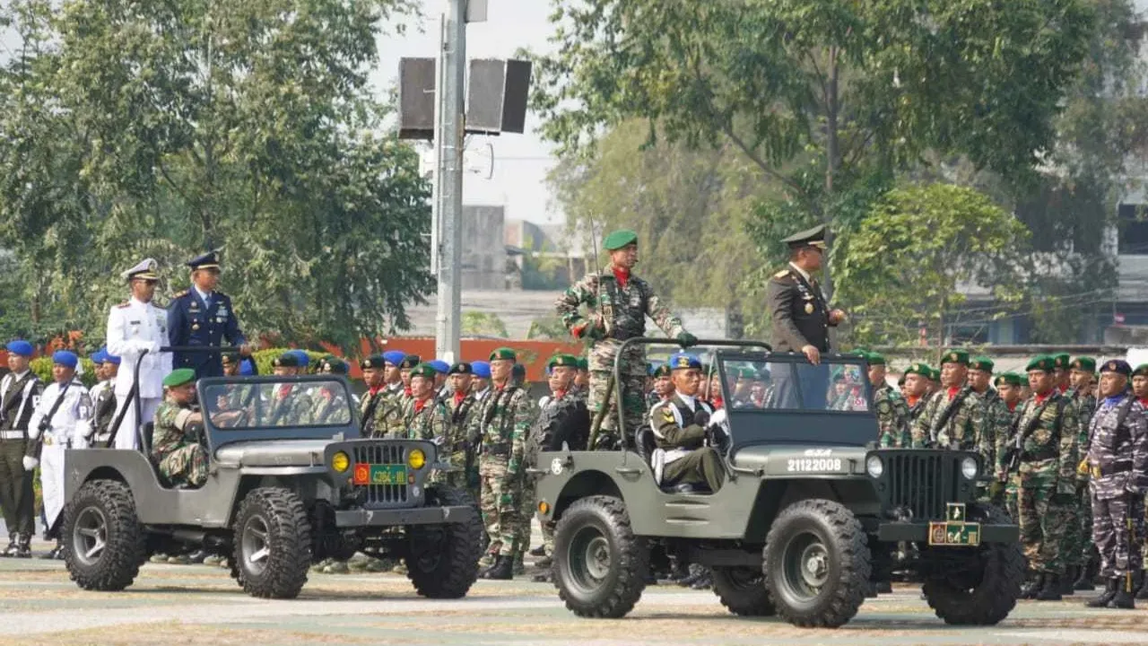 Danrem 064/MY Pimpin Upacara HUT TNI ke-78 Tahun 2023