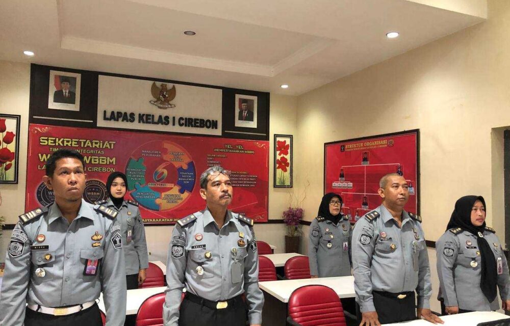 Lapas Cirebon Ikuti Kegiatan Mitigasi Risiko Layanan Pemasyarakatan Secara Virtual