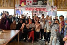 Relawan Relawan Ganjar Mahfud Md 2024 Deklarasi Di Sumbar Bersama Forlop Indonesia Dan Harmoni Indonesia