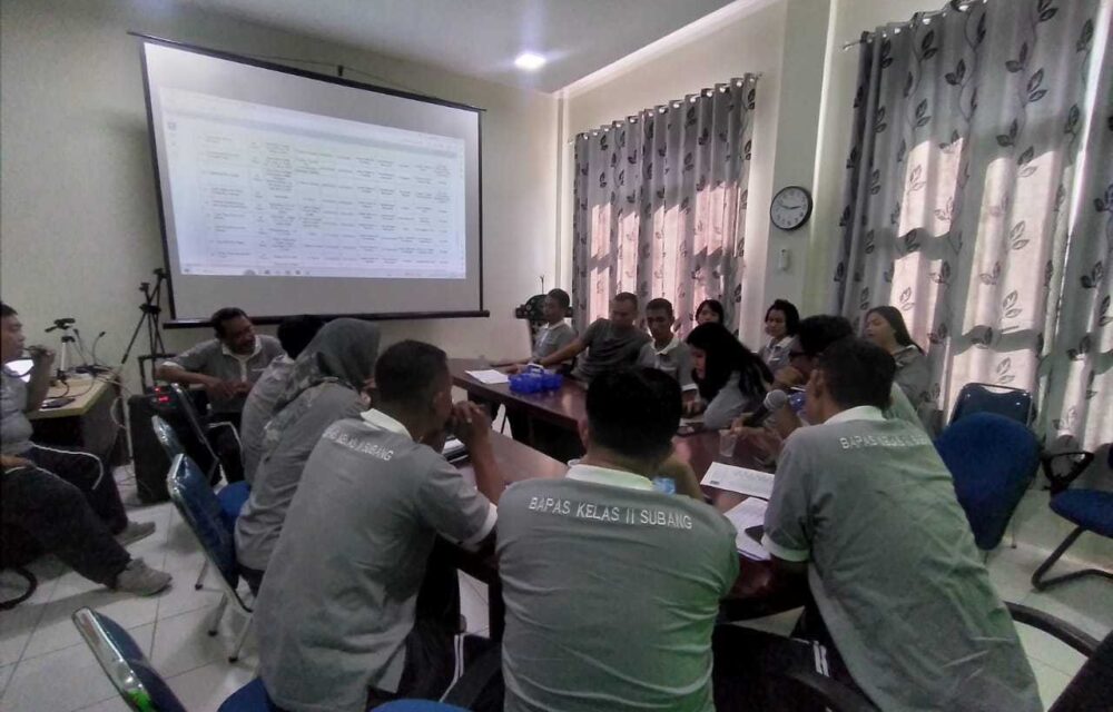 Pk Bapas Subang Gelar Sidang Tpp Bahas Agenda Litmas