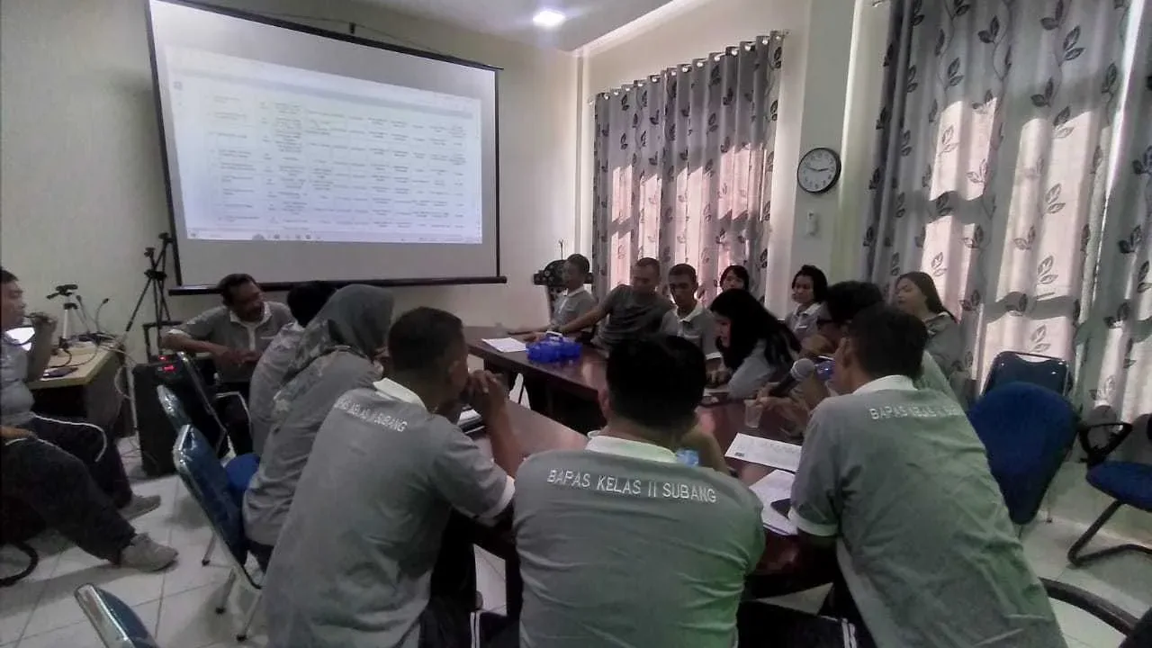 PK Bapas Subang Gelar Sidang TPP Bahas Agenda LITMAS