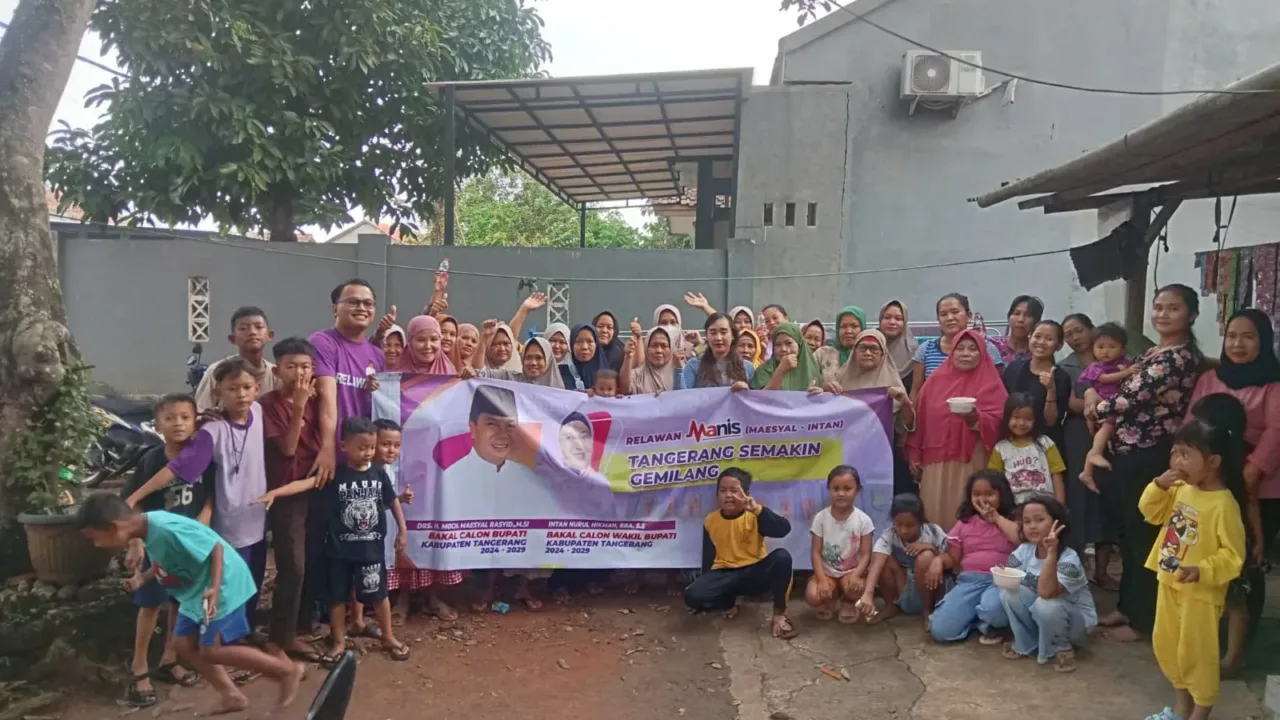 Relawan Manis di Kecamatan Pagedangan Deklarasikan Maesyal – Intan Untuk Tangerang Semakin Gemilang