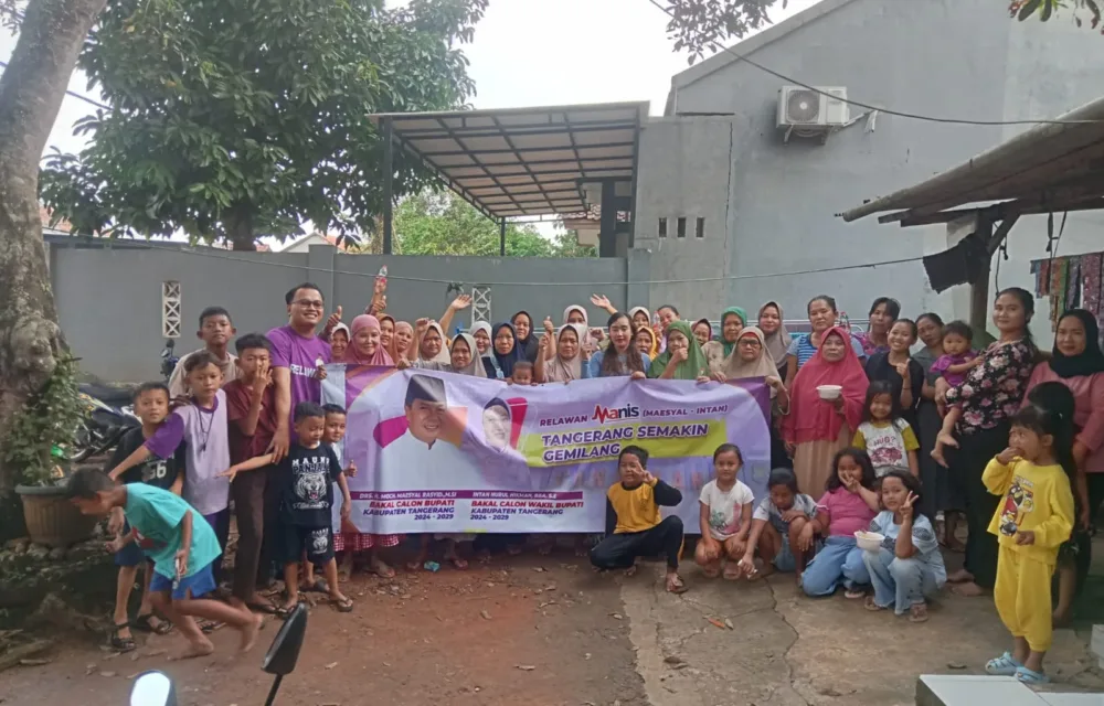 Relawan Manis Di Kecamatan Pagedangan Deklarasikan Maesyal - Intan Untuk Tangerang Semakin Gemilang