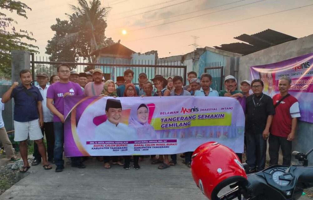 Terus Meluas, Relawan Deklarasikan Maesyal - Intan Untuk Tangerang Semakin Gemilang