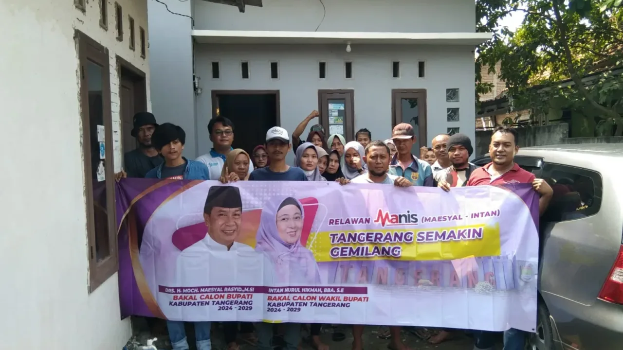 Relawan Manis Kecamatan Mauk Deklarasikan Maesyal – Intan Untuk Tangerang Semakin Gemilang