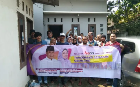 Relawan Manis Kecamatan Mauk Deklarasikan Maesyal – Intan Untuk Tangerang Semakin Gemilang