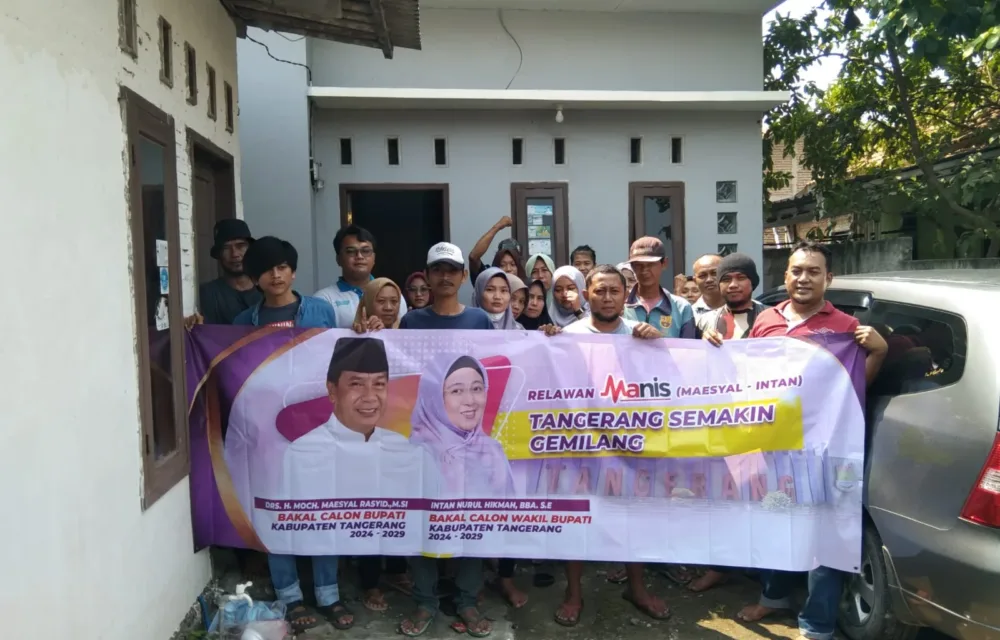 Relawan Manis Kecamatan Mauk Deklarasikan Maesyal - Intan Untuk Tangerang Semakin Gemilang