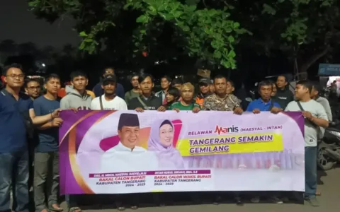 Relawan Manis Kecamatan Cikupa Deklarasikan Maesyal – Intan Untuk Tangerang Semakin Gemilang