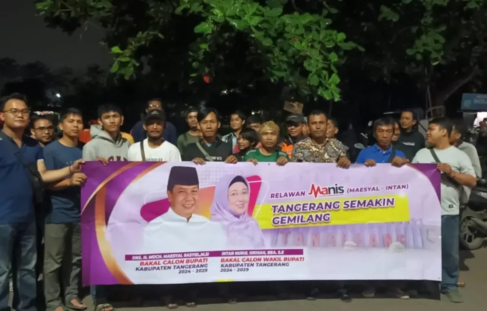 Relawan Manis Kecamatan Cikupa Deklarasikan Maesyal - Intan Untuk Tangerang Semakin Gemilang