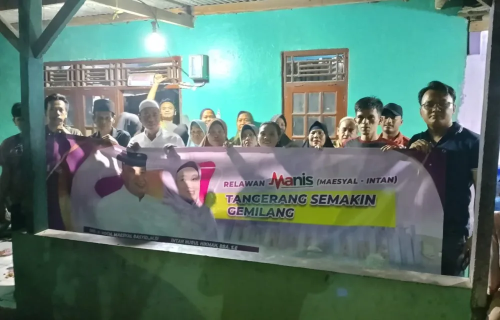 Relawan Manis Kecamatan Panongan Deklarasikan Maesyal - Intan Untuk Tangerang Semakin Gemilang