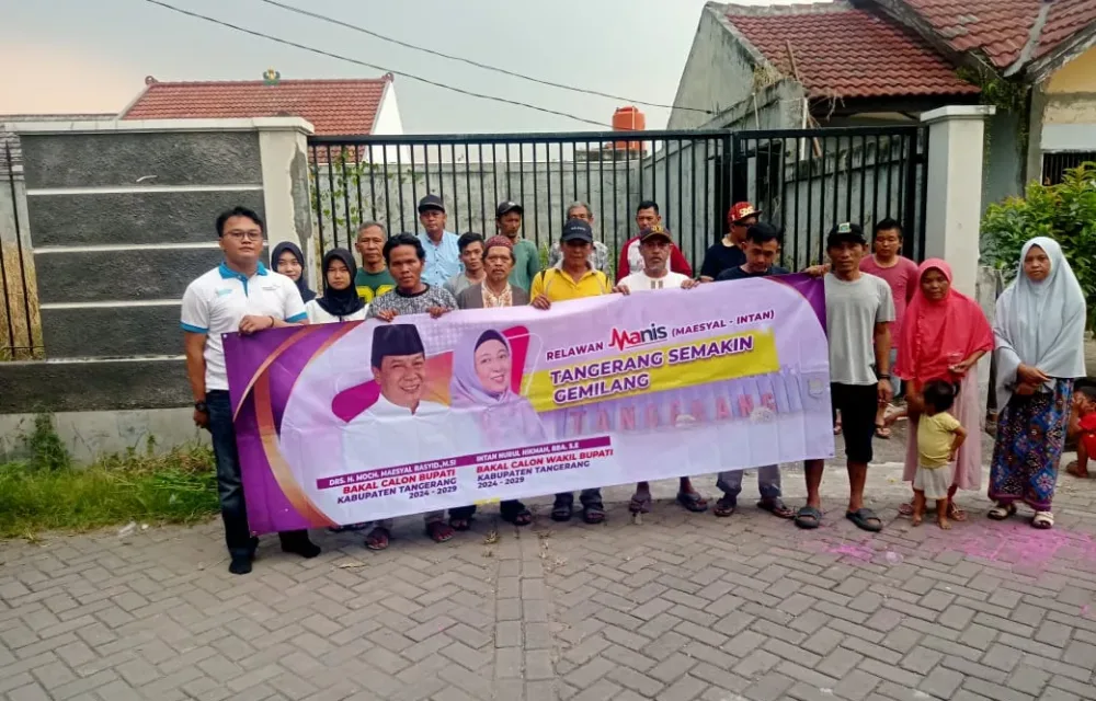 Relawan Manis Kecamatan Jambe Deklarasikan Maesyal - Intan Untuk Tangerang Semakin Gemilang