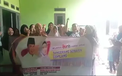 Relawan Manis Kecamatan Rajeg Deklarasikan Maesyal – Intan Untuk Tangerang Semakin Gemilang