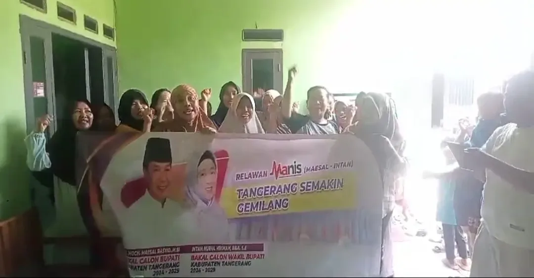 Relawan Manis Kecamatan Rajeg Deklarasikan Maesyal – Intan Untuk Tangerang Semakin Gemilang