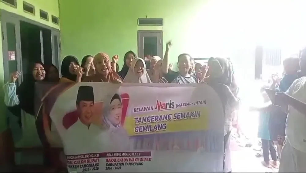 Relawan Manis Kecamatan Rajeg Deklarasikan Maesyal - Intan Untuk Tangerang Semakin Gemilang