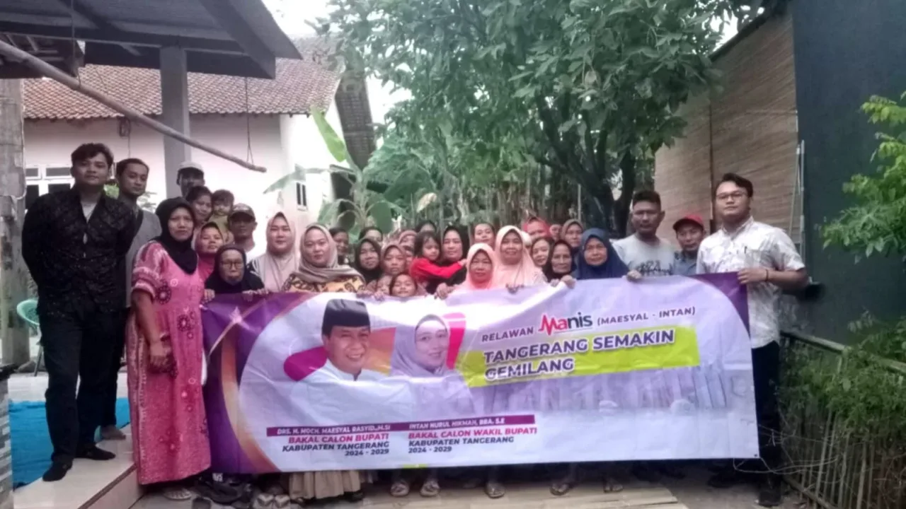 Relawan Manis Kecamatan Cisoka Deklarasikan Maesyal Intan untuk Tangerang