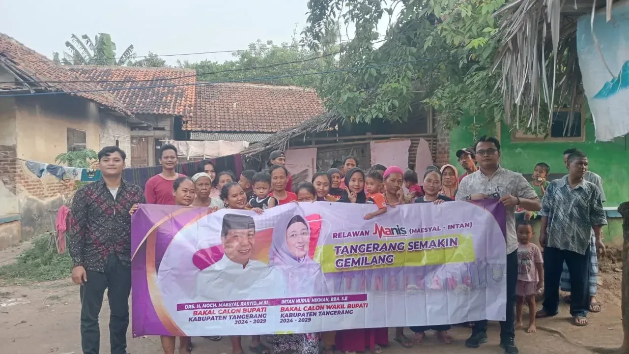 Relawan Manis Kecamatan Kresek Deklarasikan Maesyal – Intan Untuk Tangerang Semakin Gemilang