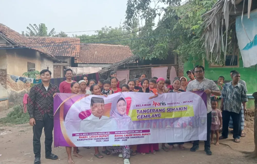Relawan Manis Kecamatan Kresek Deklarasikan Maesyal - Intan Untuk Tangerang Semakin Gemilang