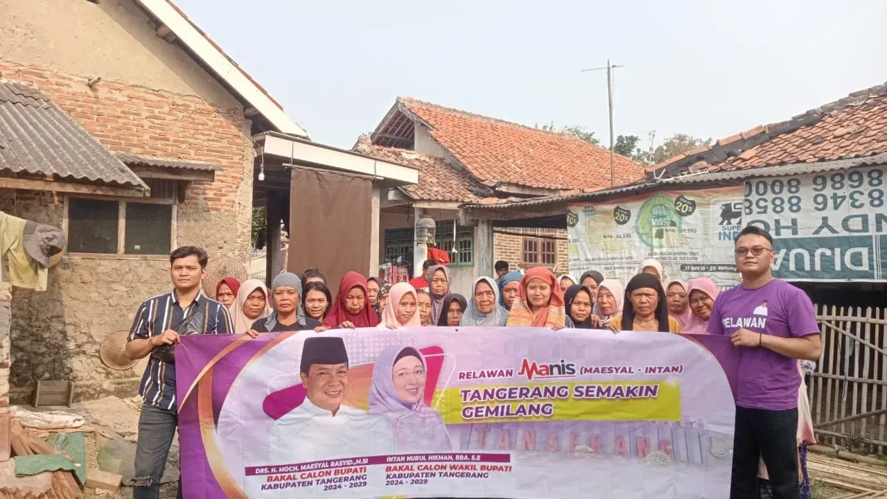 Terus Meluas, Emak-emak di Gunung Kaler Tangerang Deklarasi Maesyal-Intan